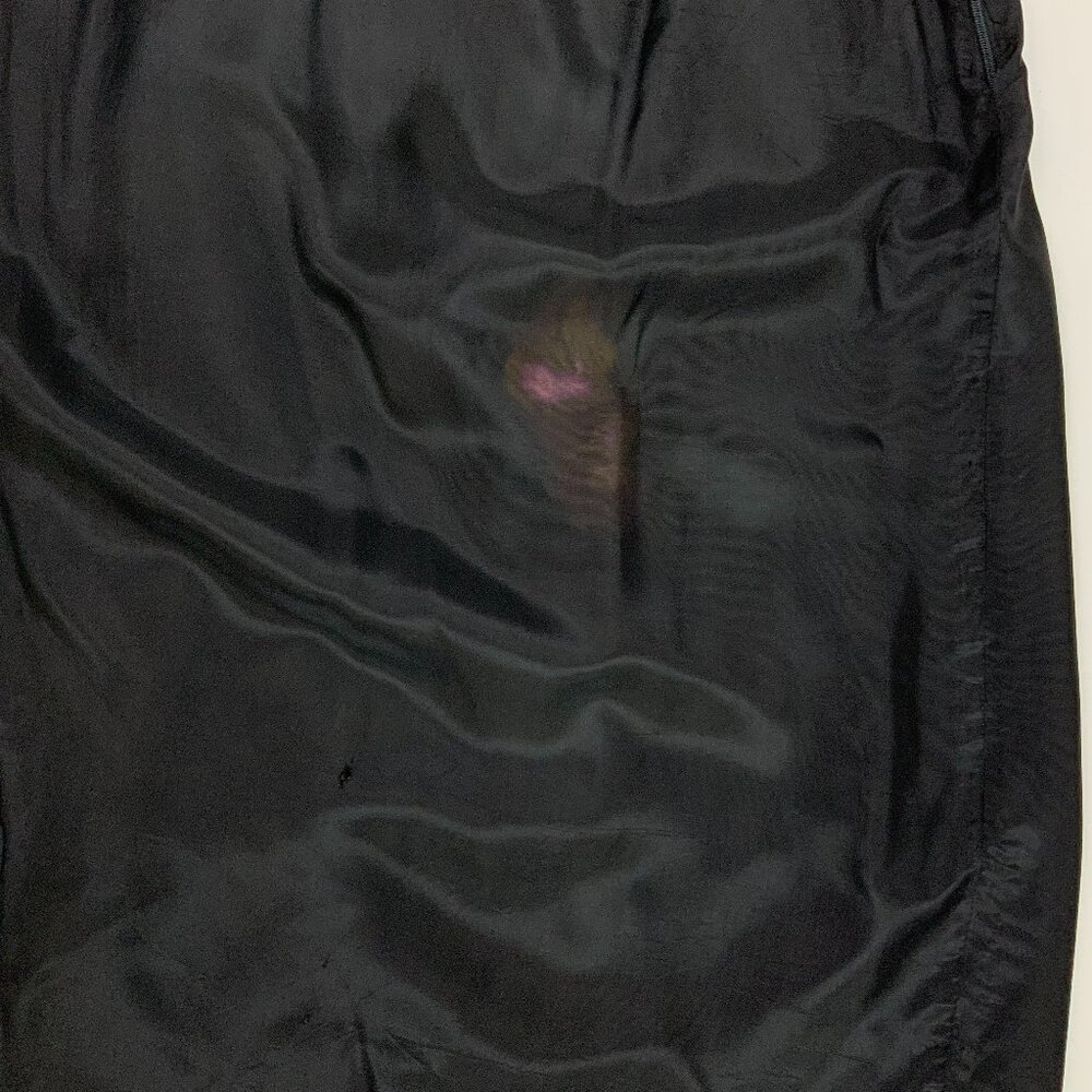 Hana Sung Midi Pleated Silk Skirt Chain Jewel Print Sz 12-10 - Picture 16 of 16
